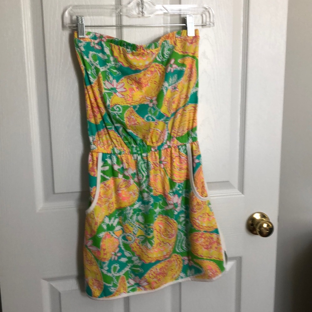 Lilly Pulitzer Lucy Romper Pop Goes The Lemur Size XS Style #91446